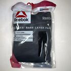 Nouveau pantalon Reebok couche de base chaleur doux sport extensible - gris foncé - taille XL.  E09