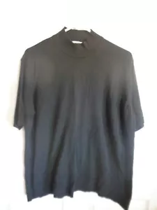 Talbots Woman's - Black - Short Sleeve - Cotton - Sweater Top - Size 1X - Picture 1 of 2
