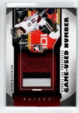 2012-13 ITG Heroes and Prospects Jersey Number #M10 Jason Dickinson 1/1 *#/6
