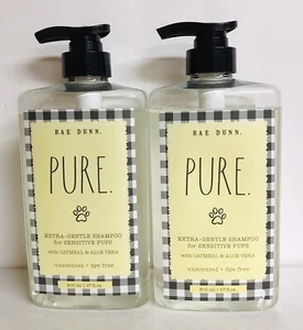 2 Bottles Pure Extra-Gentle Pet Shampoo with Oatmeal & Aloe Vera 27 fl oz Each - Picture 1 of 2