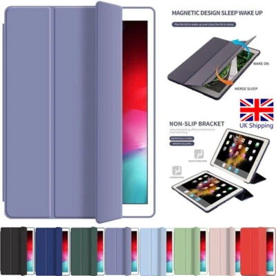 For iPad 5/6/7/8/9/10th Gen Air Pro 11 12.9" Flip Leather Smart Stand Case Cover - Image 1 of 4