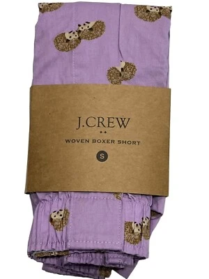 NUEVO CON ETIQUETAS J CREW Ropa Interior Boxer Talla S-M-L-XL Púrpura Erizos 100% Algodón #J8 Foto 1 de 4