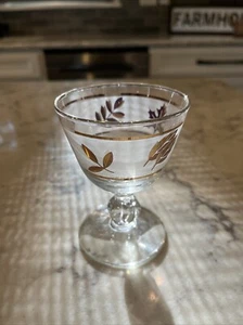 VINTAGE MCM LIBBEY’S 1960’s GOLD LEAF CORDIAL GLASSES - Bild 1 von 5
