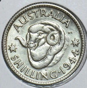 Australia 1944 S Shilling Ram 198877 combine shipping - Picture 1 of 2