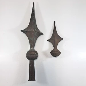 Coppia di puntali per bandiera in ferro - Picture 1 of 5