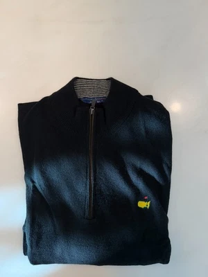 Кашемировый свитер Masters на молнии 1/4 от Clubhouse Collection черный размер XL - Изображение 1 из 3