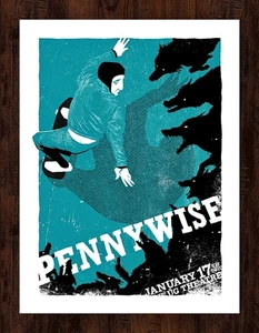 Pennywise 17. Januar 2020 The UC Theatre Berkeley, CA LE Tour Konzert Poster - Bild 1 von 1