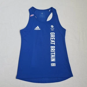 New Adidas Womens Team GB Olympics Training Tank Top Size S Vest Great Britain - Picture 1 of 21