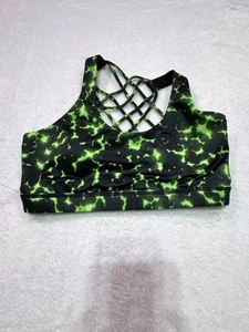Constantly Varied Gear Cvg Sports Bra Electric Green Size Medium Cross Back - Picture 1 of 7