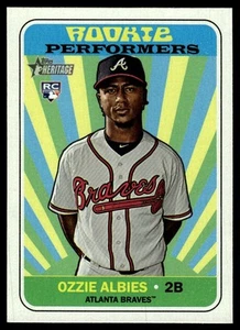 2019 TOPPS HERITAGE ROOKIE PERFORMER Ozzie Albies Atlanta Braves #5 - Picture 1 of 2