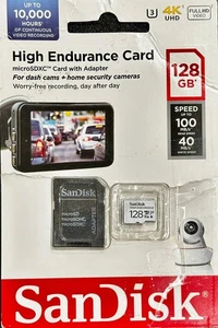 Carte microSD haute endurance Sandisk 128 Go SDSQQNR-128G (BOÎTE OUVERTE) - Photo 1 sur 6
