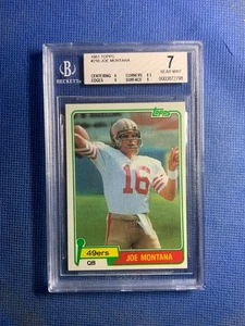 1981 Topps #216 JOE MONTANA (RC-HOF) BVG 7 San Francisco 49ERS - Picture 1 of 2