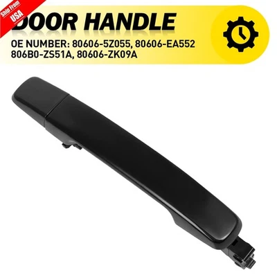 Manija de puerta exterior lisa negra delantera derecha o trasera para Nissan NV1500 2500 Máxima Foto 1 de 4