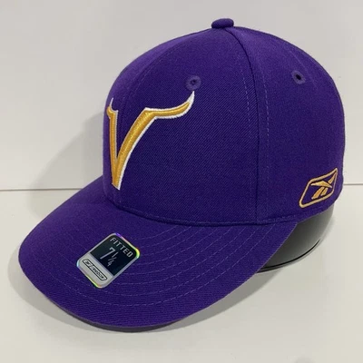 Gorra de colección Minnesota Vikings Reebok ajustada 7 1/4 púrpura NFL 100 % lana nueva Foto 1 de 4