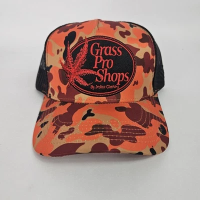 Gorra de camionero Grass Pro Shops de Indica Clothing malla camuflada gorra ajustable Foto 1 de 4