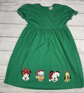 GIRLS DISNEY CHRISTMAS PARTY DRESS Appliqué Mickey Minnie Daisy Boutique SIZE 8 - Picture 1 of 22