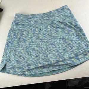 DSG Mid Rise Skirt Youth Large 14 Mix Of Blue And Yellow Colors 738 New - Picture 1 of 5