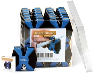 AccuSharp Nero/Blu Sharp-N-Easy Affilacoltelli Display Set di 12 334CD - Foto 1 di 1