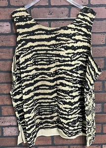 Vintage KOOS Of Course Womens Printed Tank Size 3x - Picture 1 of 4