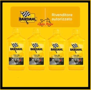 OLIO MOTORE MOTO STRADA RACING PISTA BARDAHL 10W50 XT4-S 10W50 KIT 4 LT - Foto 1 di 7