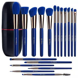 18 Pcs Brush Set Makeup Brushes Premium Synthetic Foundation Powder Concealers - Picture 1 of 6