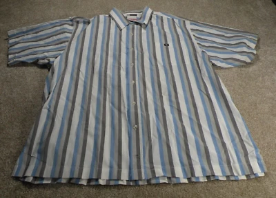 Camisa Southpole Auténtica Colección Abotonada Talla XXL Blanca Gris Azul Foto 1 de 4
