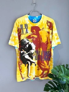 Guns N Roses 1991s "ILLUSION TOUR" Vintage Merch T-Shirt, Made in USA, Size L - Picture 1 of 22