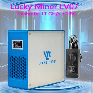 Lucky Miner LV07 Bitcoin BTC Miner SHA-256 1T Solo Mining Lotto Device 2024 π - Picture 1 of 5