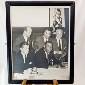 8" X 10" Picture Framed of Joe Louis At A Post Career Event - Picture 1 of 6