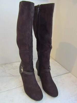 NIB Karen Scott Sharonn Faux Suede Croc Trim Brown Zip Boots Women Shoes 6.5 M - Image 1 of 4