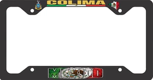 Colima Mexico Aluminum License Plate Frame Novelty Tag Holder Cover - Picture 1 of 3