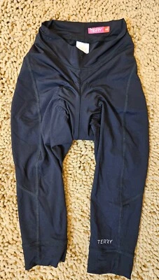 Shorts pelotão feminino acolchoado terry para andar de bicicleta longo tamanho XS $120 - Imagem 1 de 4