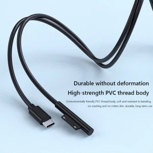 Fast Charging USB C Power Supply for Microsoft Surface Pro 3 4 5 Charger Cables - Afbeelding 1 van 12