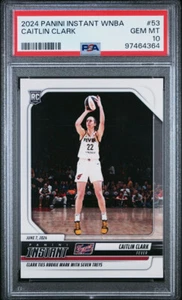 2024 Panini Instantáneo WNBA CAITLIN CLARK #53 Novato 3 Puntos Récord PSA 10 #/2569 - Imagen 1 de 2