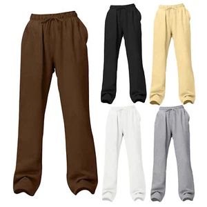 Wide Leg Sweatpants Women Baggy Pants High Waisted Yoga Pants Soft Wide Straight - Picture 1 of 35