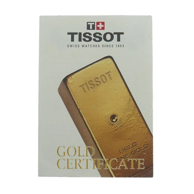 CERTIFICADO TISSOT ORO GENUINO - RELLENADO Foto 1 de 3