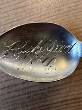 Vintage STRELING  SILVER SPOON HIGH PIONT NC IT READS IN NICE SHAPE 