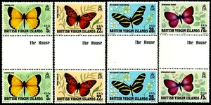 Isole Vergini 1978 farfalle, farfalle, farfalle, farfalle, Michel 344-7, nuovo di zecca - Foto 1 di 2