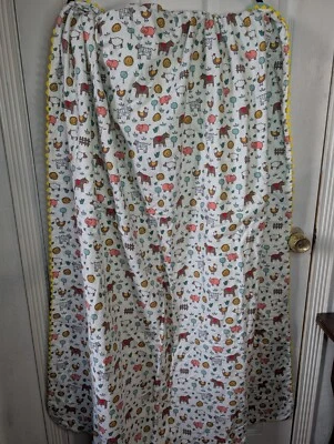 Manta hecha a mano de animales de granja bebé amorosa para cuna/cama para niños pequeños 42x60 Foto 1 de 4