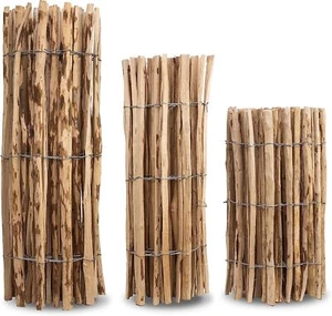 Staketenzaun Holzzaun Haselnusszaun Gartenzaun Zaunlatte imprägniert 50 - 150 cm - Bild 1 von 8