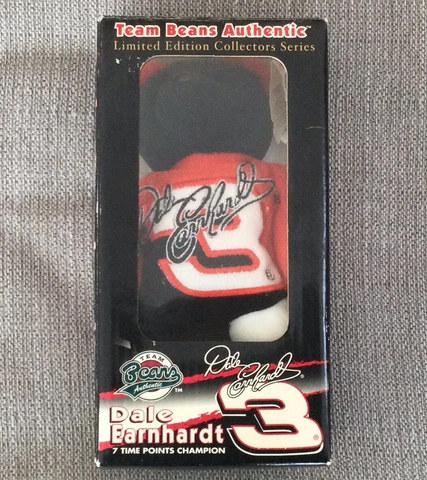 Limited Edition DALE EARNHARDT #3 Team Beans NASCAR Collector Series beanie bear Cover