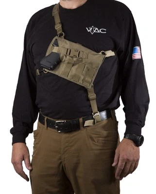 Viking Tactics VTAC Big Rig Chest Holster Molle for SEMI AUTO pistol Black orTan