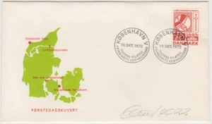 Denmark FDC 1972, Danish Construction Projects, Limfjord Tunnel - Picture 1 of 1