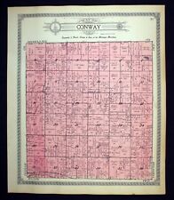 1915 Plat Map Conway Township Livingston County Michigan