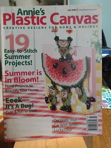 ANNIE'S Plastic Canvas CREATIVE DESIGNS FOR HOME & HOLIDAY JULY 2004 - Picture 1 of 1