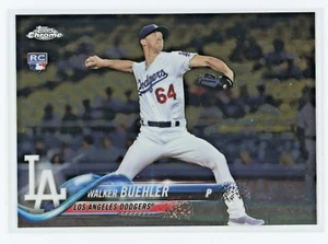 WALKER BUEHLER 2018 TOPPS CHROME - ROOKIE CARD  #71  LOS ANGELES DODGERS - Bild 1 von 2