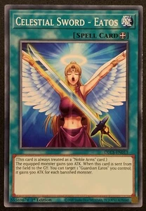 Celestial Sword - Eatos | DLCS-EN013 | Common | 1st | Dragons of Legend | YuGiOh - Picture 1 of 3