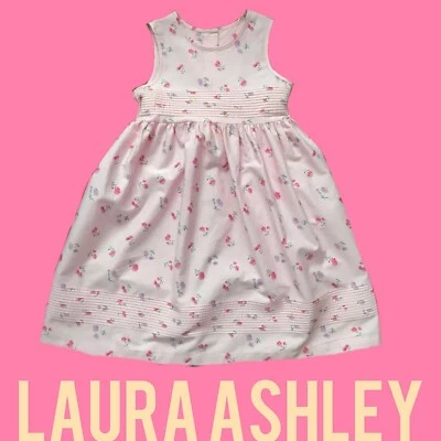 Pastel Pink Floral Fit & Flare Laura Ashley  Dress Sz 4Yrs  - Image 1 of 4