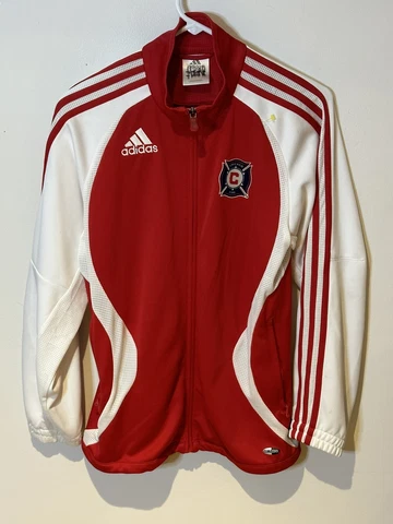 Authentic Major League Soccer Chicago Fire Adidas Jacket M Team Issued Cover