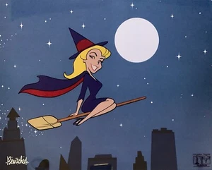 BEWITCHED TV Show Samantha Stephens Animation Art Sericel Cel 11" x 14" - Picture 1 of 8